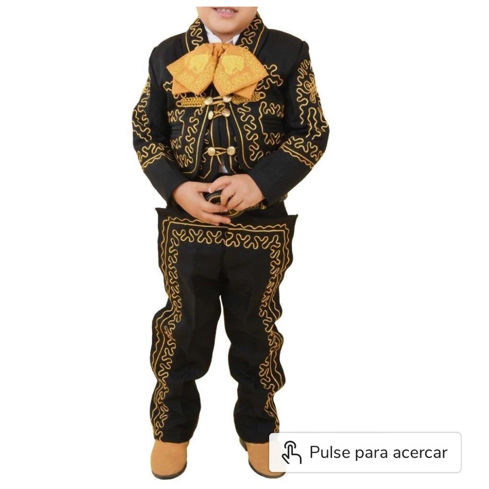 Toddler Mariachi Suit- Jacket, Pants, Vest and Tie 2T